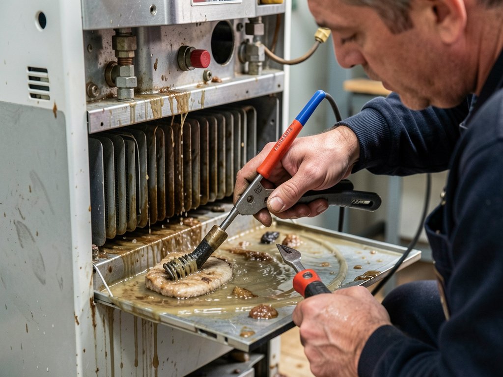 Procédure de nettoyage de l'échangeur thermique Elm Leblanc expliquée